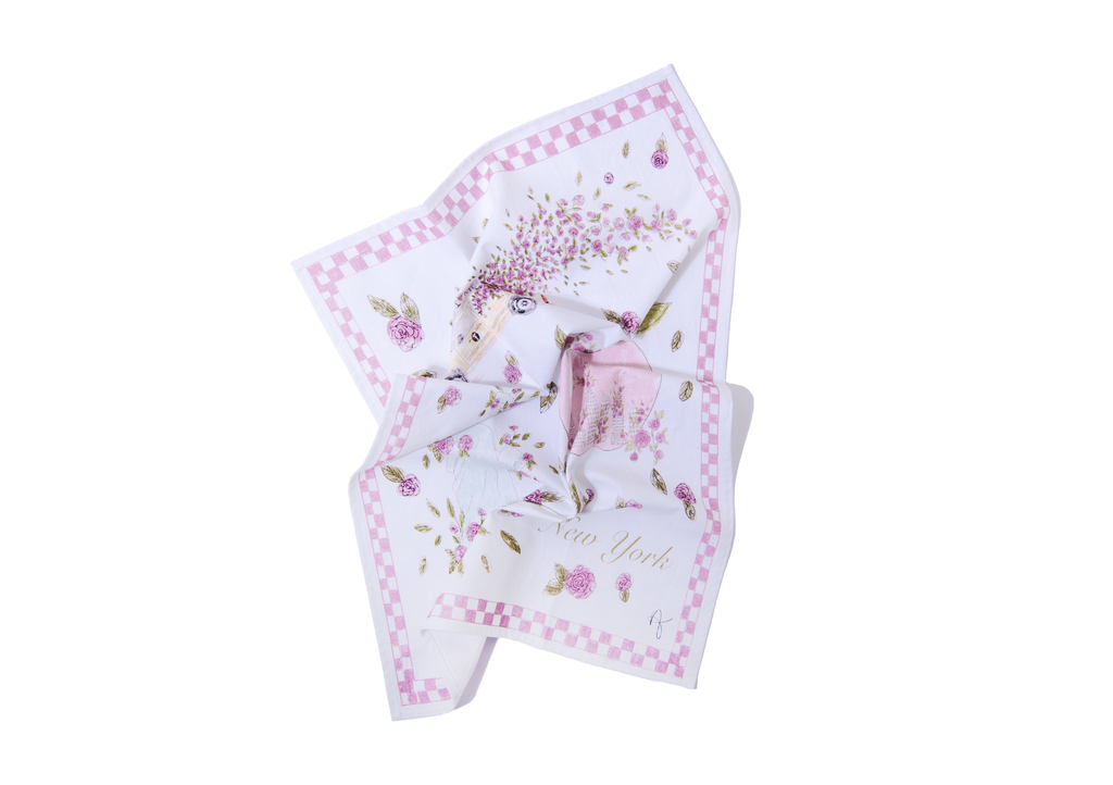 The Pink Apple Tea Towel