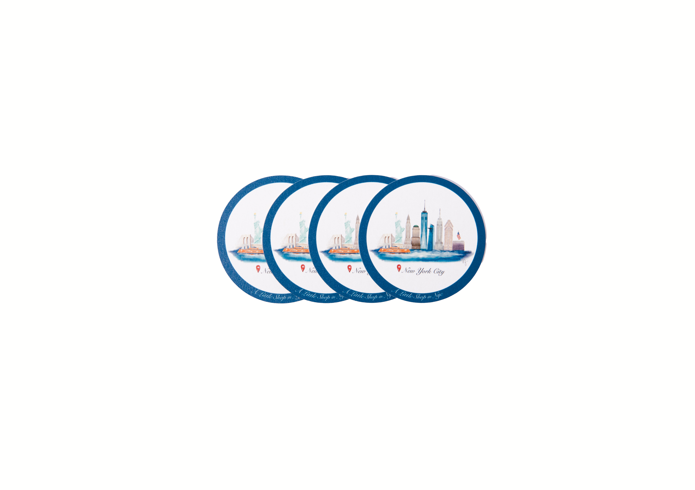 New York Skyline Coaster Pack