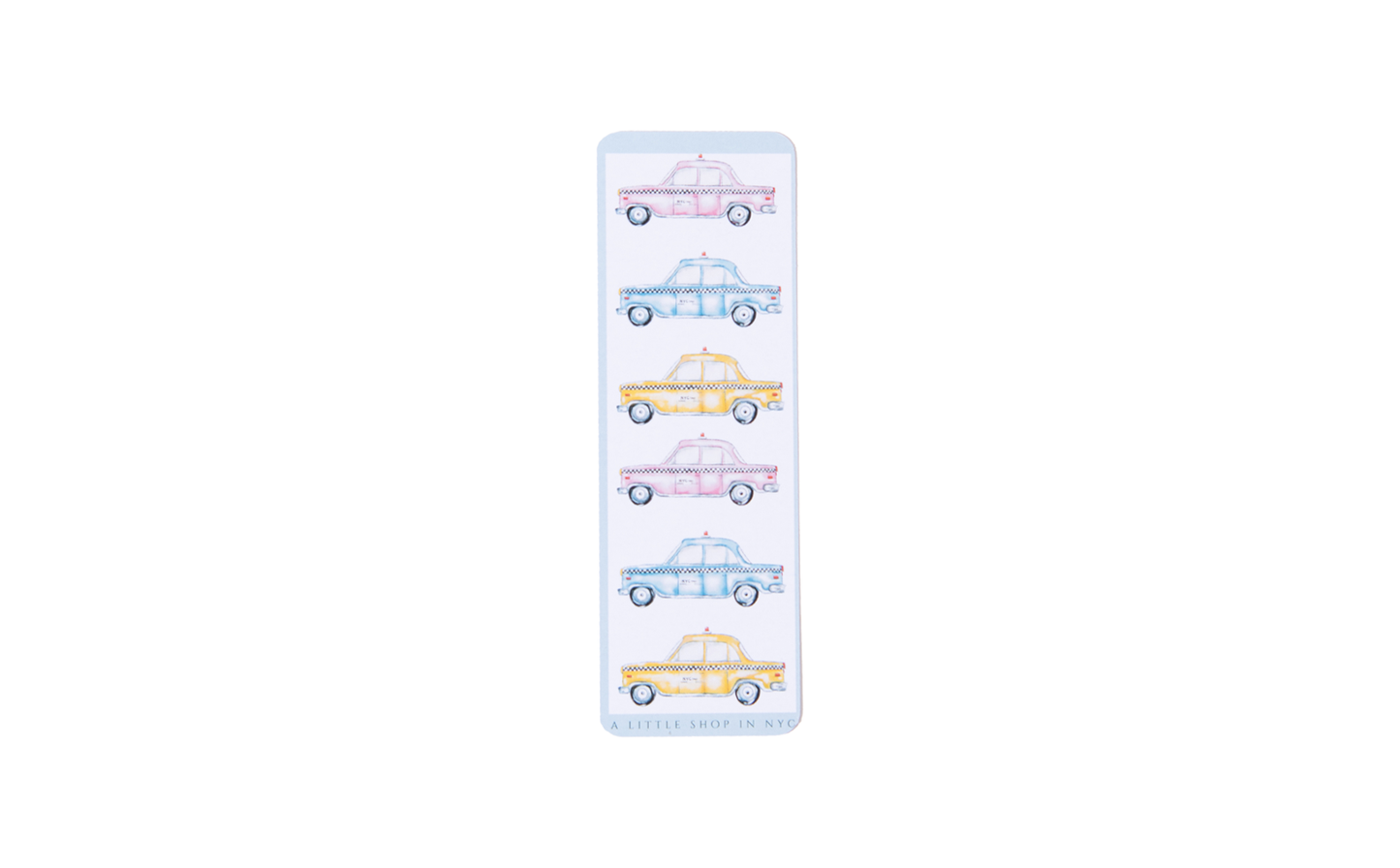 Pastel Taxi Bookmark 2 pack