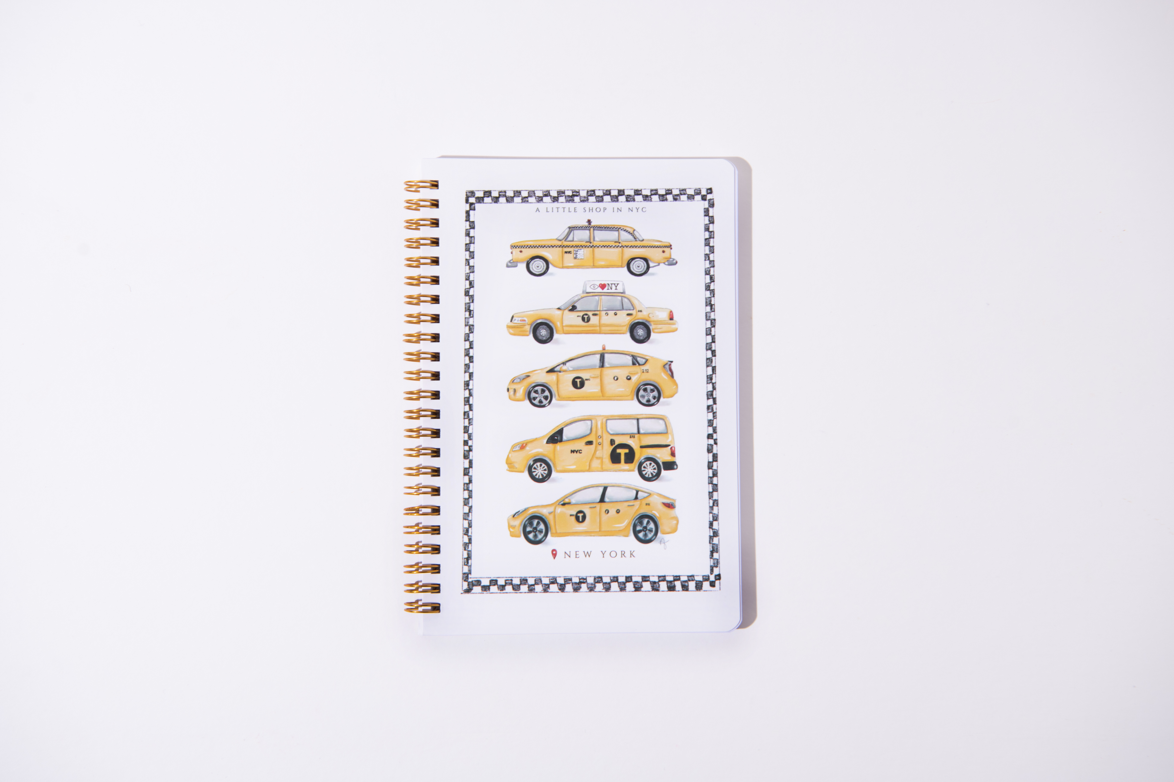 The New York Taxi Spiral Notebook