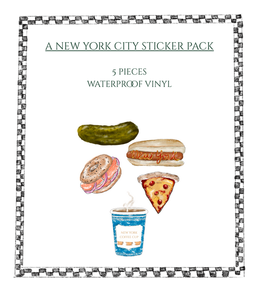 NYC Foods Sticker Pack