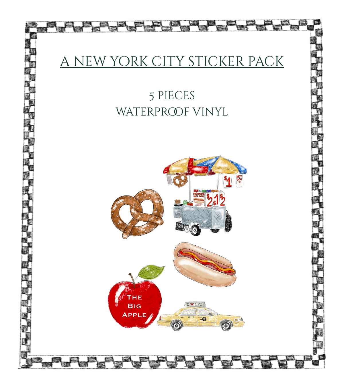 Hot Dog Sticker Pack