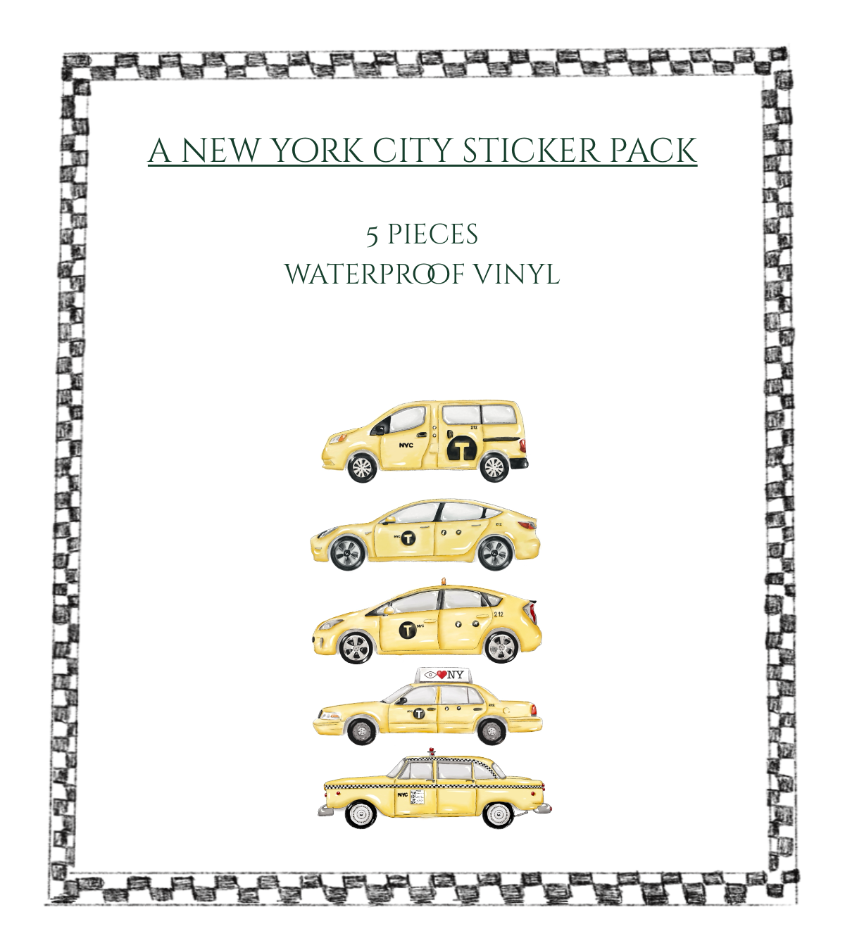 Taxi Sticker Pack