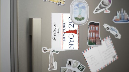 NYC License Plate Postcard