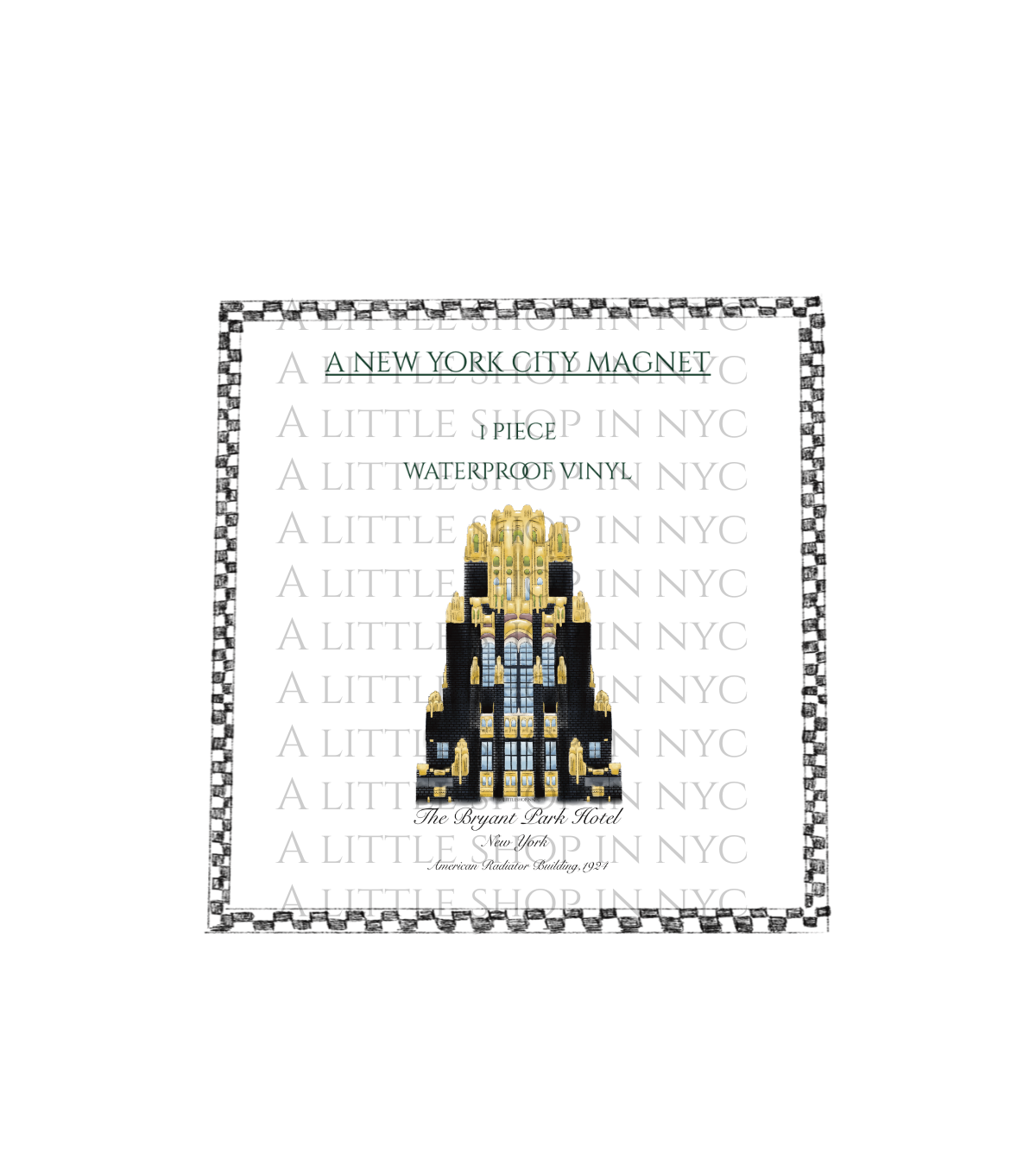 Bryant Park Hotel Magnet