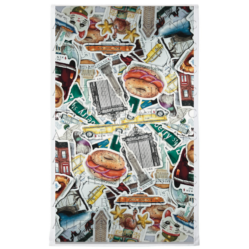 Stickers Tea Towel
