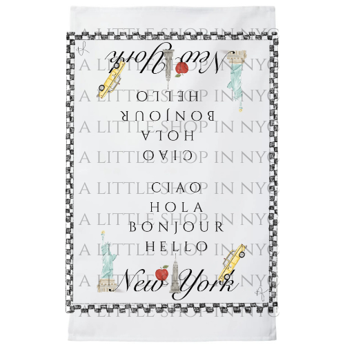 Hello New York Tea Towel
